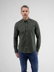 LERROS Oxfordhemd mit Stretchanteil und Button-down-Kragen 