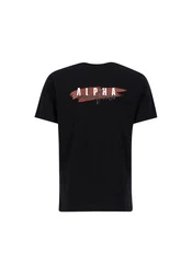 Alpha Industries T-Shirt Signature Puff Print BP T Schwarz