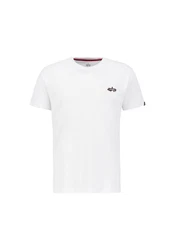 Alpha Industries T-Shirt Signature Puff Print BP T Weiß/Creme/Schwarz