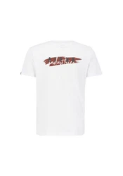 Alpha Industries T-Shirt Signature Puff Print BP T Weiß/Creme/Schwarz