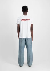 Alpha Industries T-Shirt Signature Puff Print BP T Weiß/Creme/Schwarz