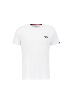 Alpha Industries T-Shirt Signature Puff Print BP T Weiß/Creme/Schwarz