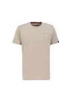 Alpha Industries T-Shirt Signature Puff Print BP T Khaki/Beige