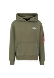 Alpha Industries Hoodie Signature BP Dunkelgrün/Khaki