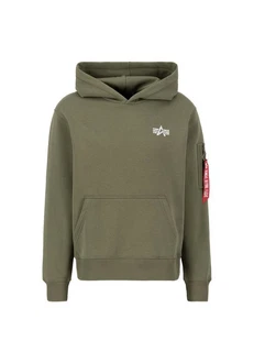Alpha Industries Hoodie Signature BP Dunkelgrün/Khaki