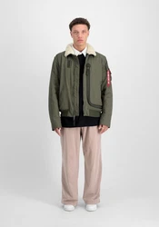 Alpha Industries Bomberjacke DA-3 Dunkelgrün/Khaki/Braun