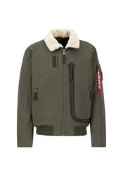 Alpha Industries Bomberjacke DA-3 Dunkelgrün/Khaki/Braun