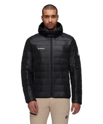 Mammut Outdoorjacke Crag IN Hooded Jacket Men Schwarz/Dunkelrot