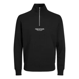 Sweater Sweat Quarter Zip mit halbem Reiverschluss