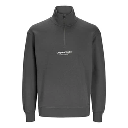 Sweater Sweat Quarter Zip mit halbem Reiverschluss