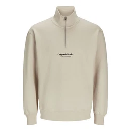 Sweater Sweat Quarter Zip mit halbem Reiverschluss
