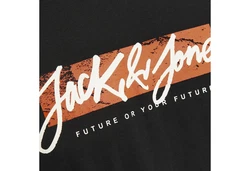 Jack & Jones T-Shirt JJTILEY Orange/Schwarz