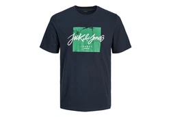 Jack & Jones T-Shirt JJTILEY Dunkelblau/Dunkelgrün/Türkis