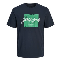 Jack & Jones T-Shirt JJTILEY Dunkelblau/Dunkelgrün/Türkis
