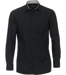 VENTI Unterhemd Regular Fit Schwarz