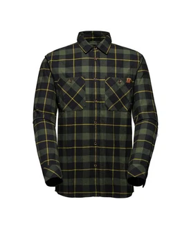 Mammut Alvra Longsleeve Shirt Men Dunkelgrün/Grün
