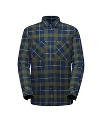 Mammut Alvra Longsleeve Shirt Men Grün/Dunkelgrün/Türkis