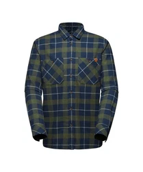 Mammut Alvra Longsleeve Shirt Men Grün/Dunkelgrün/Türkis