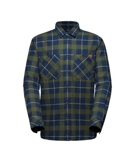 Mammut Alvra Longsleeve Shirt Men Grün/Dunkelgrün/Türkis