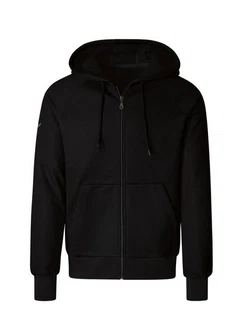 Trigema Sweatjacke mit Kapuze Schwarz/Braun
