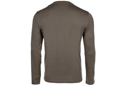 ARMANI EXCHANGE T-Shirt Herren Langarmshirt - Longsleeve Rundhals Logo Dunkelgrün/Khaki