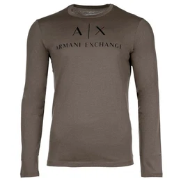 T-Shirt Herren Langarmshirt - Longsleeve, Rundhals, Logo, (Packung, 1er Pack)