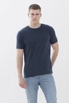 Mey Pyjamaoberteil Serie Relax Uni Dunkelblau/Blau