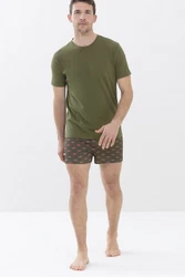 Mey Pyjamaoberteil Serie Relax Uni Dunkelgrün/Khaki