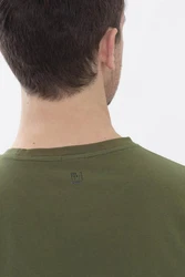 Mey Pyjamaoberteil Serie Relax Uni Dunkelgrün/Khaki
