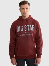 BIG STAR Kapuzensweatshirt ASHLYNO Dunkelrot/Braun/Rot