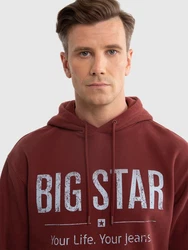 BIG STAR Kapuzensweatshirt ASHLYNO Dunkelrot/Braun/Rot