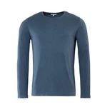 LIVING CRAFTS Langarmshirt FRANK GOTS zertifiziert Dunkelblau/Blau/Grau/Hellblau