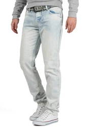 Cipo & Baxx 5-Pocket Jeans Hose BA-CD319X Hellblau