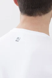 Mey Langarmshirt Serie Relax Uni Weiß/Creme