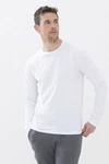 Mey Langarmshirt Serie Relax Uni Weiß/Creme