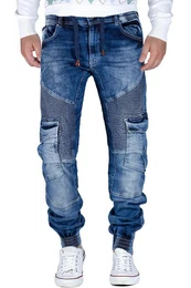 5-Pocket-Jeans Hose BA-CD446 BLAU W36/L32 (1-tlg) 5-Pocket-Style