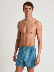Calida Prints Herren Shorts Blau/Türkis