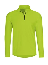 Trigema Sweatshirt Langärmeliges Sportshirt mit Reißverschluss gelb (lemon)