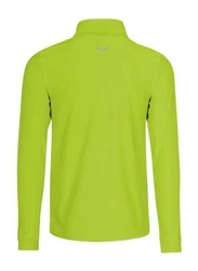 Trigema Sweatshirt Langärmeliges Sportshirt mit Reißverschluss gelb (lemon)