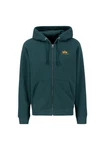 Alpha Industries Hoodie Basic Zip Hoodie Small Logo Dunkelgrün/Grün/Türkis