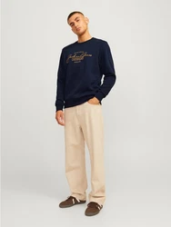 Jack & Jones Sweatshirt JJFERRIS SWEAT CREW NECK Dunkelblau