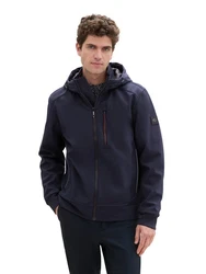 TOM TAILOR Jacke Softshelljacke mit Kapuze navy