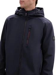 TOM TAILOR Jacke Softshelljacke mit Kapuze navy