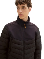 TOM TAILOR Denim Hybridjacke Schwarz/Gelb