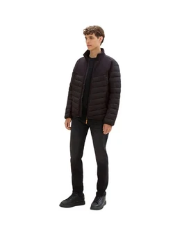 TOM TAILOR Denim Hybridjacke Schwarz/Gelb