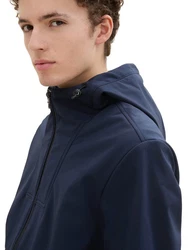 TOM TAILOR Denim Softshelljacke mit Kapuze 