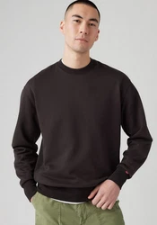 Levi's Sweatshirt AUTHENTIC CREW Logostickerei schwarz
