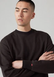 Levi's Sweatshirt AUTHENTIC CREW Logostickerei schwarz