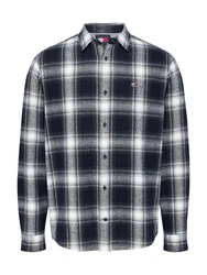 Tommy Jeans Langarmhemd TJM REG CHECK FLANNEL SHIRT EXT Blau/Hellblau/Rot