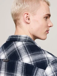 Tommy Jeans Langarmhemd TJM REG CHECK FLANNEL SHIRT EXT Blau/Hellblau/Rot